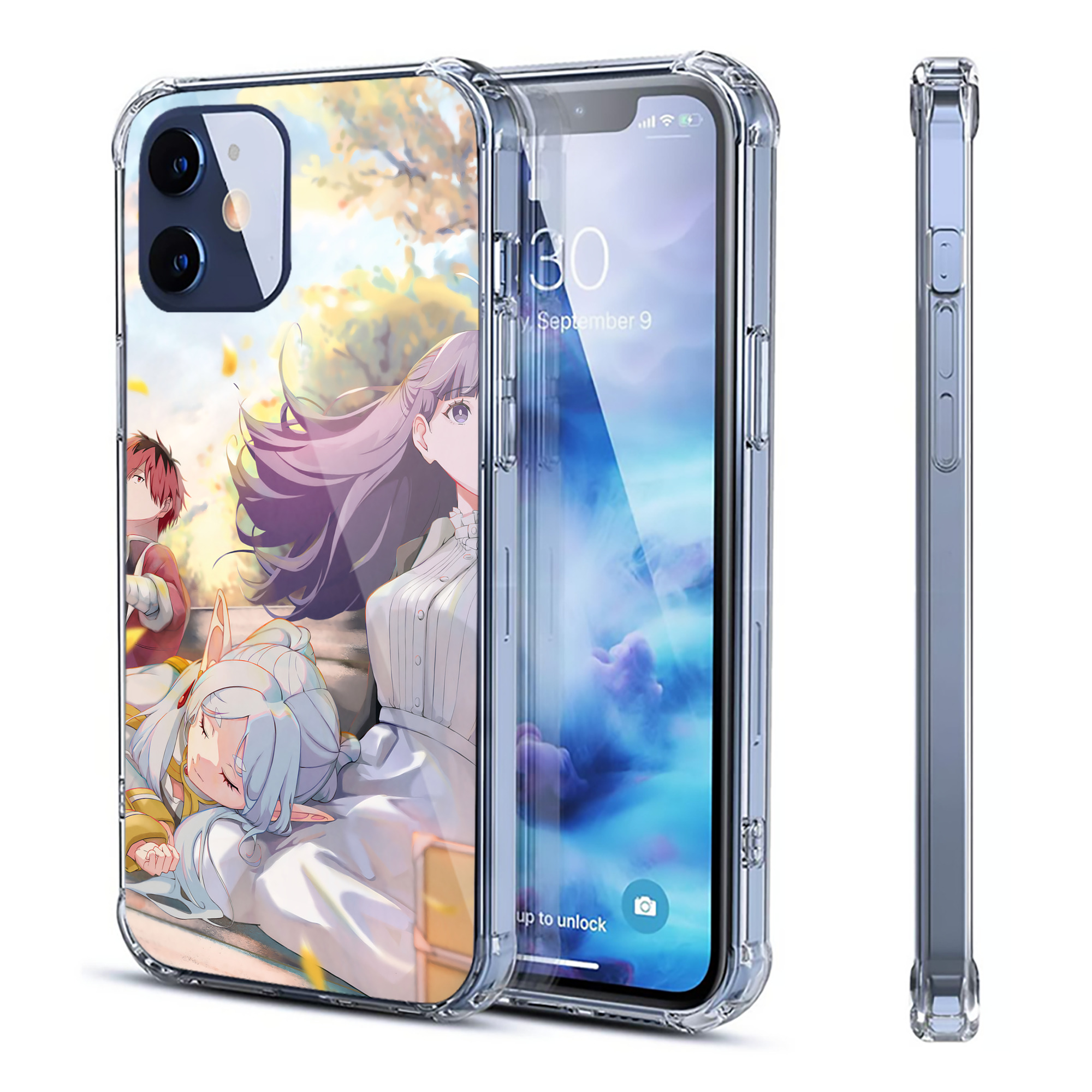 （画像用） 葬送のフリーレン Frieren 【iPhone 12シリーズ対応】透明スマホケース（クリアソフトケース）
